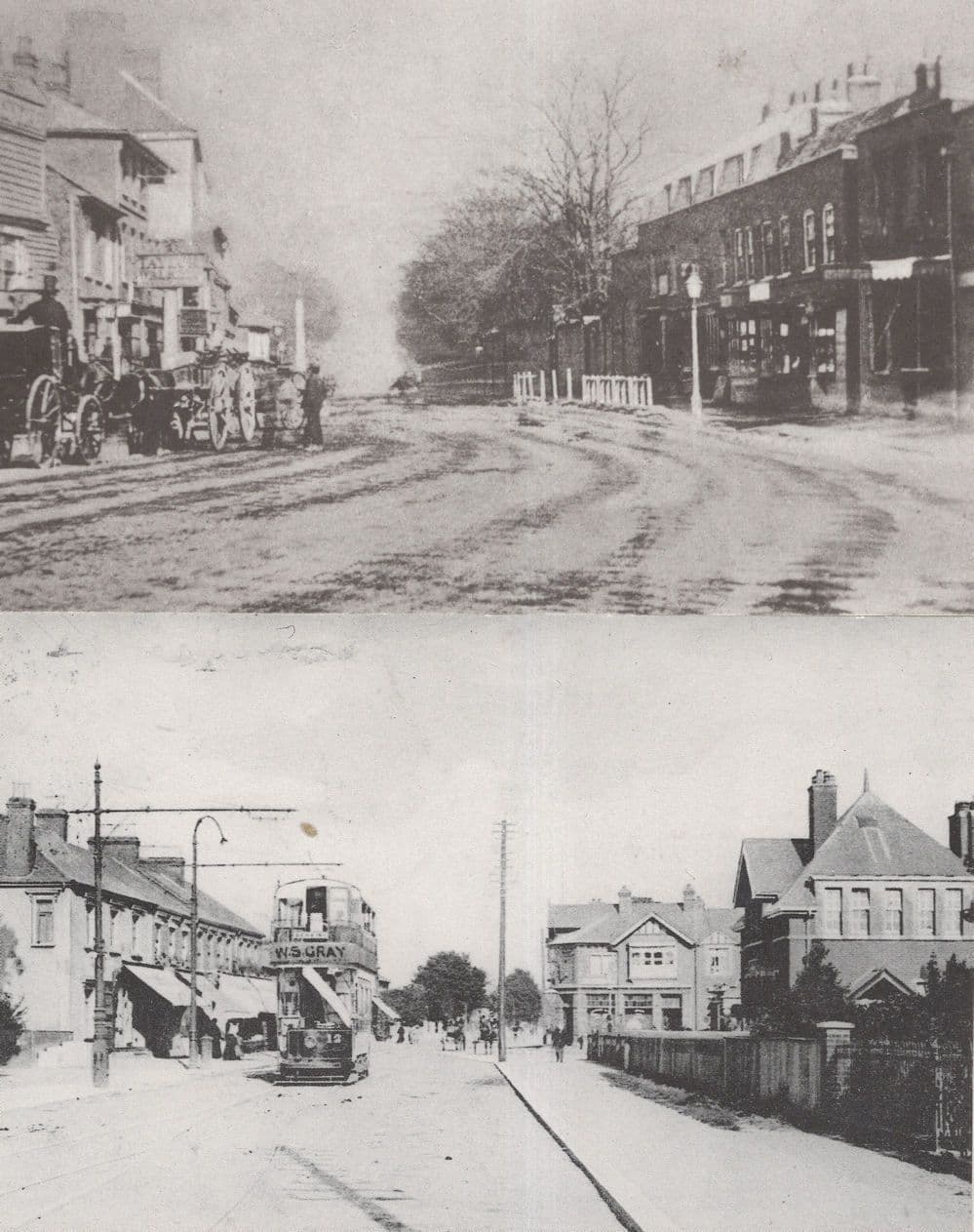 Bus On High Road Chadwell Heath Ilford Essex 2x Postcard s