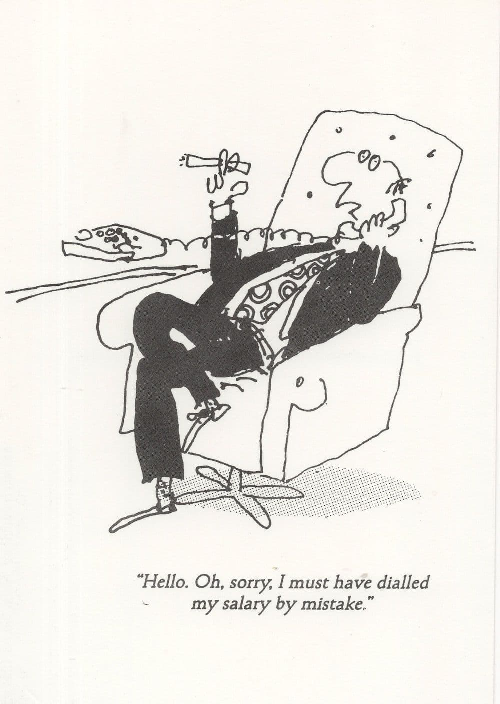 Business Tycoon Millionaire 1988 Punch Magazine Comic Postcard