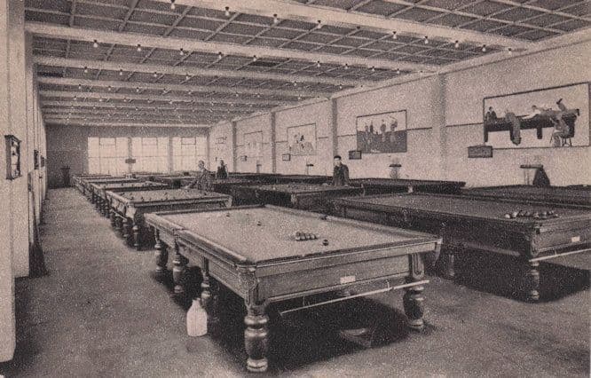 Butlins Billiard Games Room Hemsby Norfolk Antique Postcard