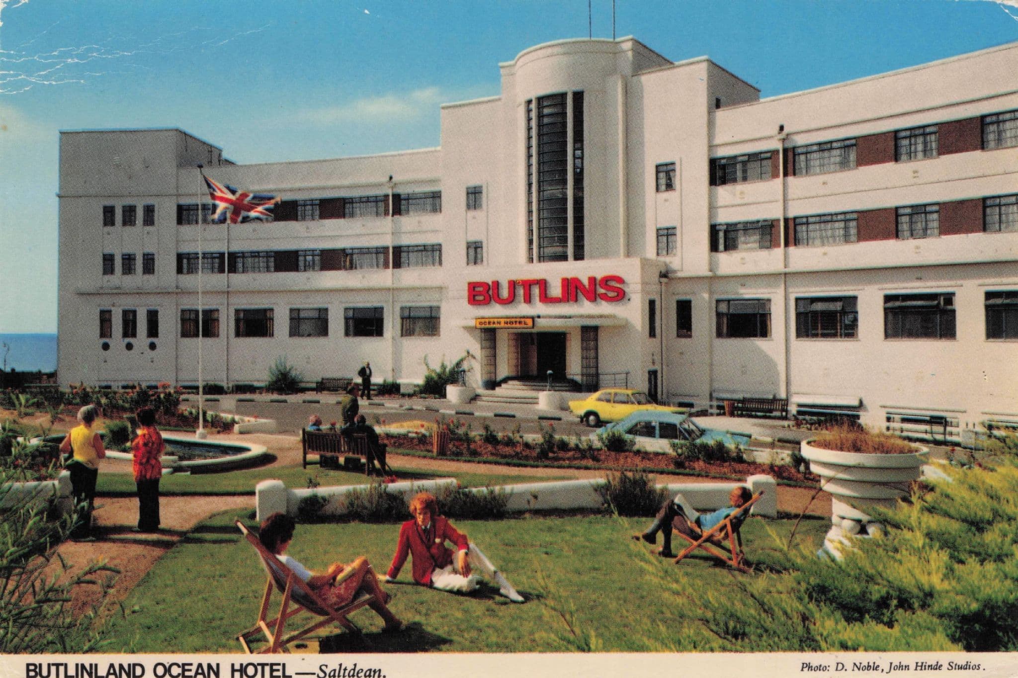 Butlins Ocean Hotel Saltburn Sussex 1970s Postcard