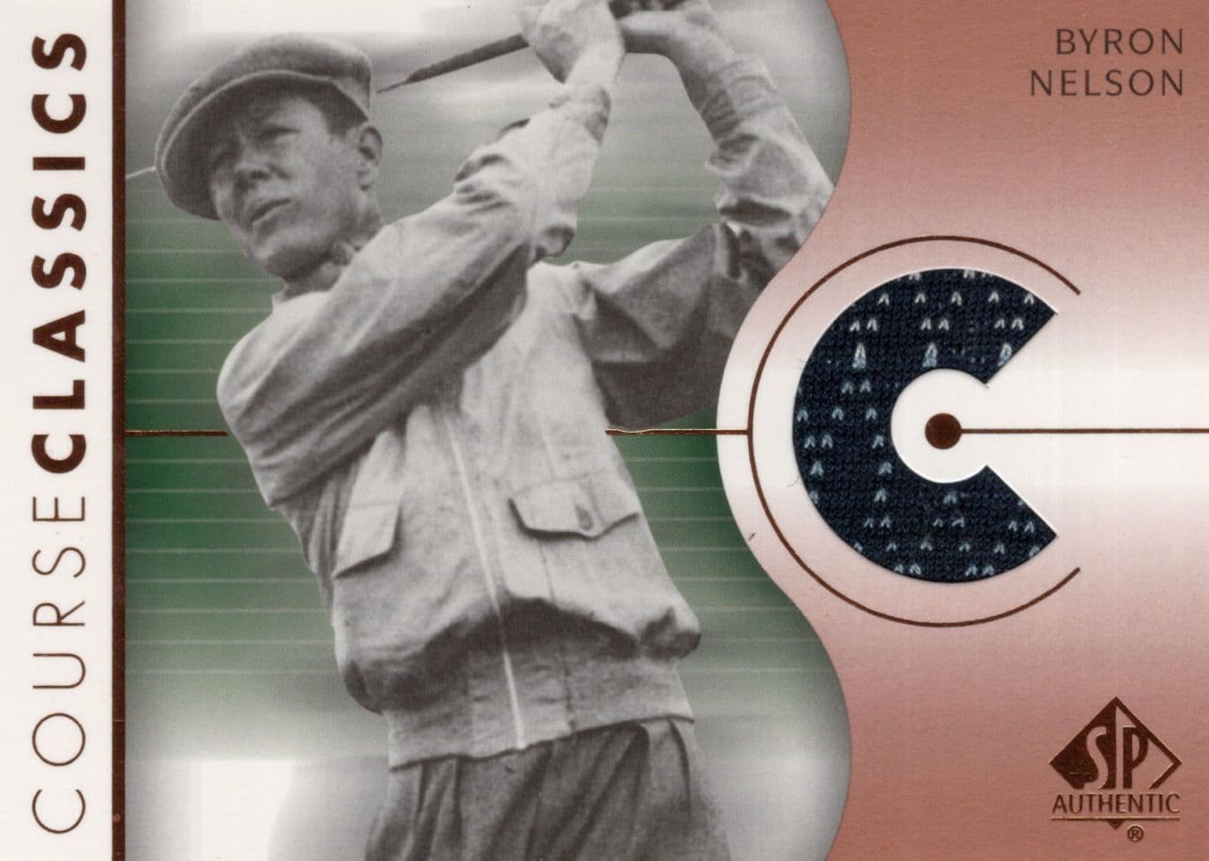 Byron Nelson Course Classics 2003 Authentic Worn PGA Tour Golf Shirt Card