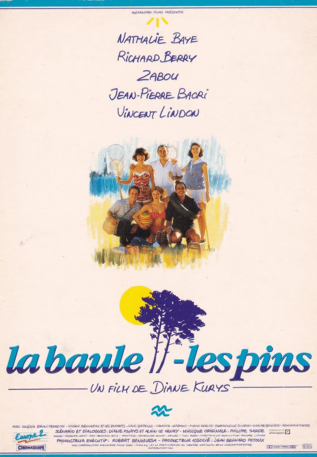 C'Est La Vie La Baule Les Pins Nathalie Baye Film Poster Postcard