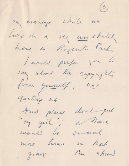 Lady Cynthia Asquith Interview & 4 Page Hand Written & Signed Headed Paper Letter