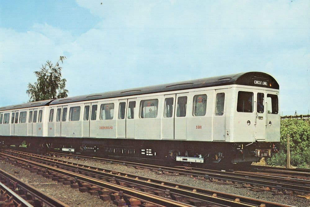 C69 Underground 1970 Stock Train Hammersmith & City Line Postcard
