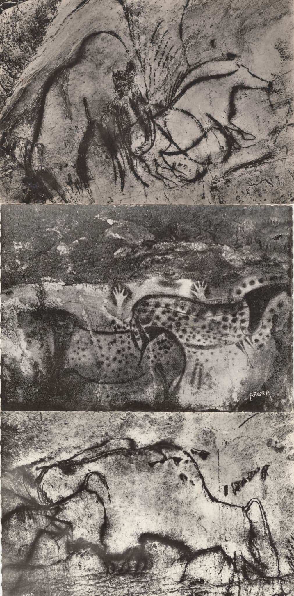 Cabrerets Grotte Temple Du Pech Merle 3x French Postcard s