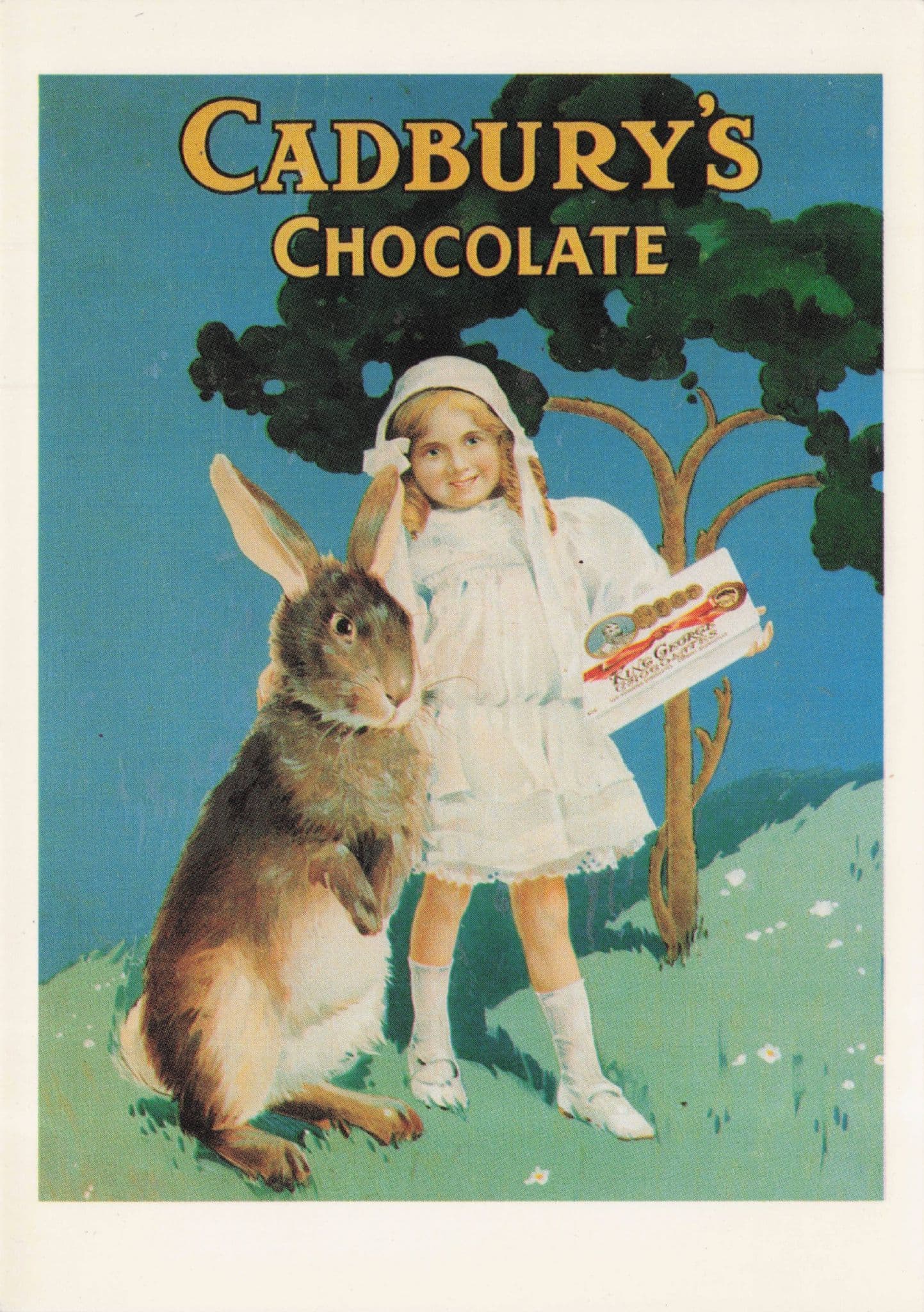 Cadbury's Chocolate Elsie & The Bunny Advertising Campaign Postcard