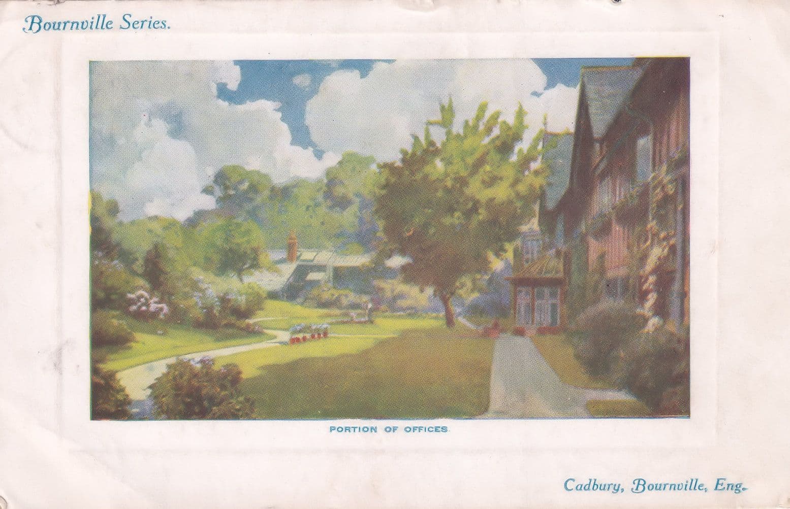 Cadburys Bourneville Series Offices Old Postcard
