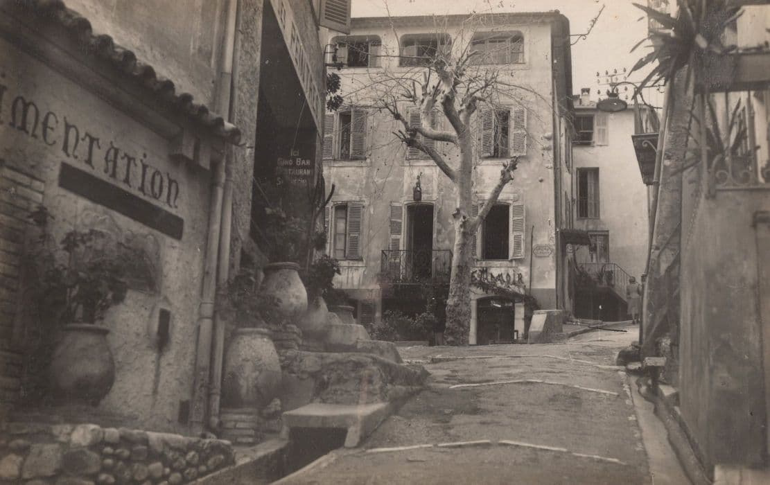 Cagnes Sur Mer French Real Photo Restaurant Old Postcard