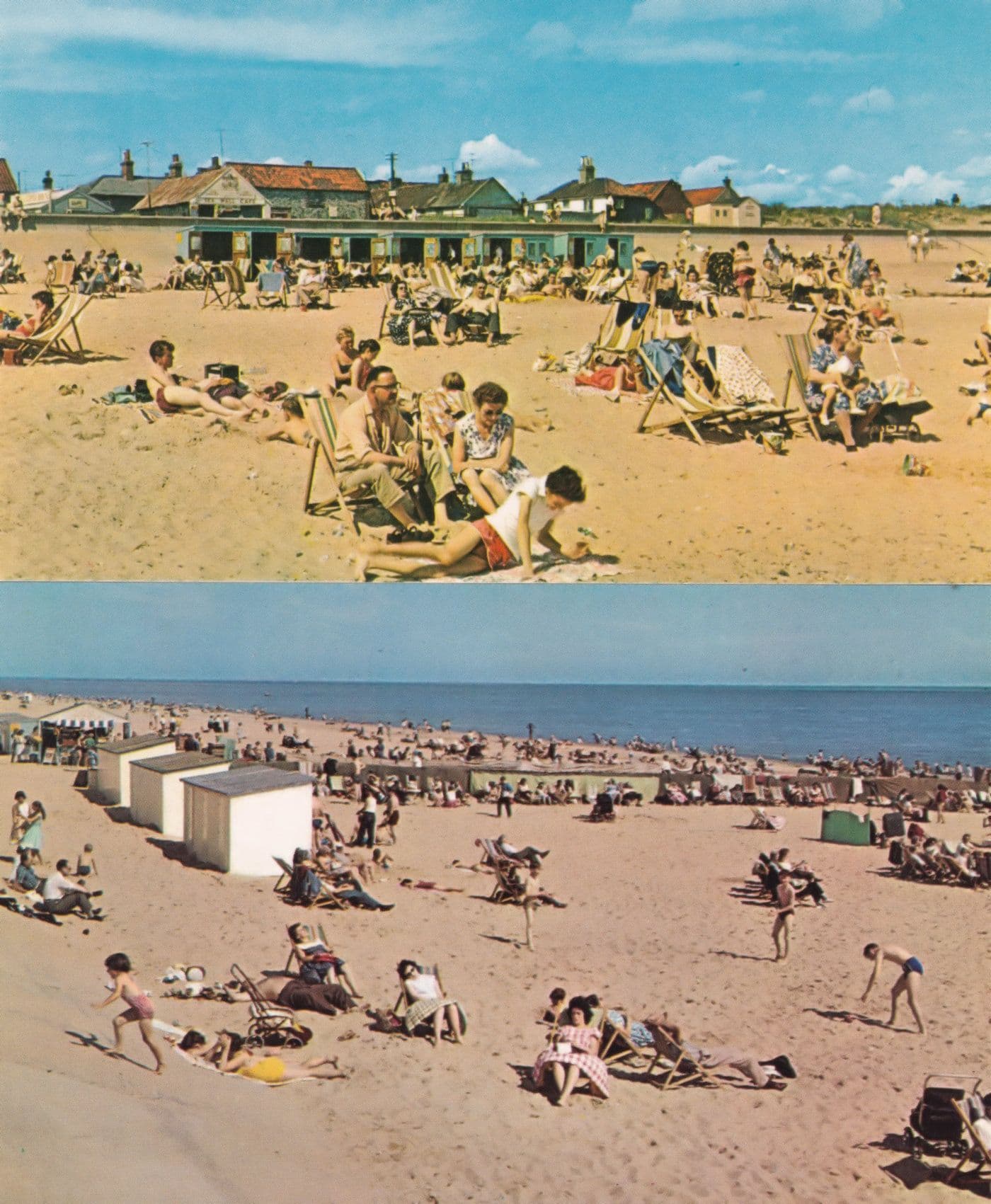 Caister On Sea Beach Norfolk 2x 1970s Postcard s