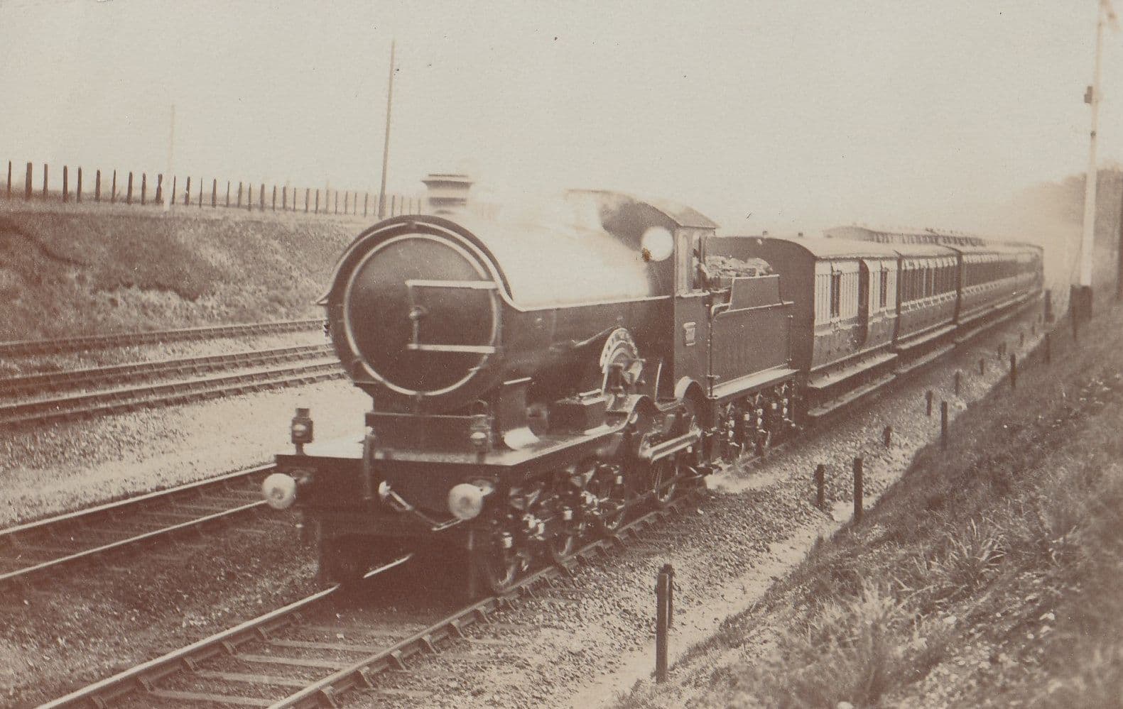 Caledonian Railway Class 0-6-0 No 245 Locomotive Publishing Scottish Train Postcard