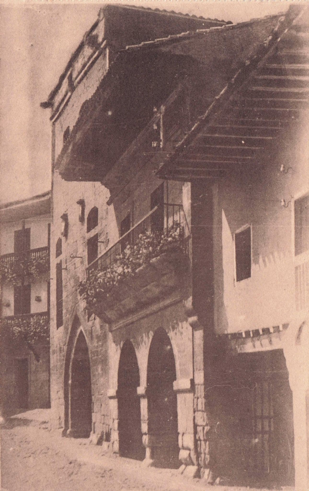 Calla Tipica Street Scene Santillano Del Mar Spain Antique Postcard