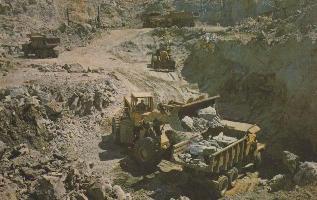 Cambell Chibougamou Mines Open Pit Ming Operation Postcard