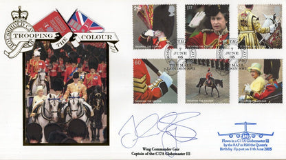 Cameron Gair Queen Elizabeth Birthday Flypast Commander Hand Signed 2005 FDC