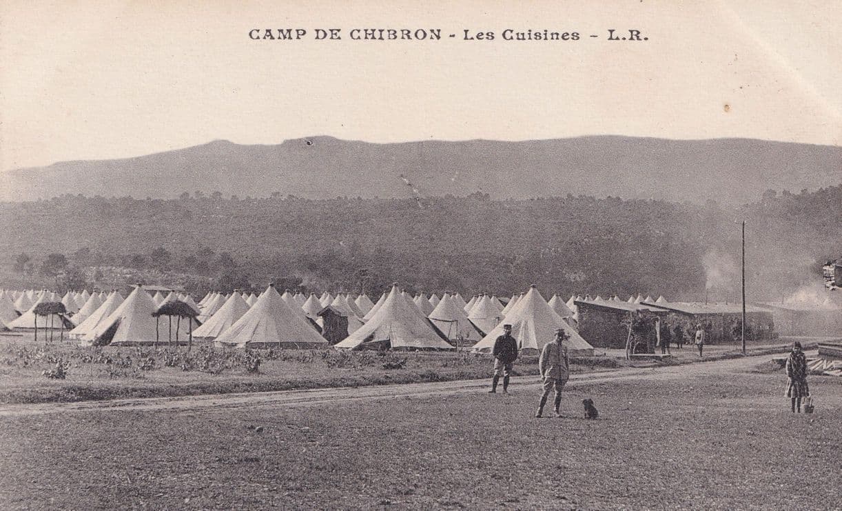 Camp De Chibron Cuisines French Military Kitchens War Postcard