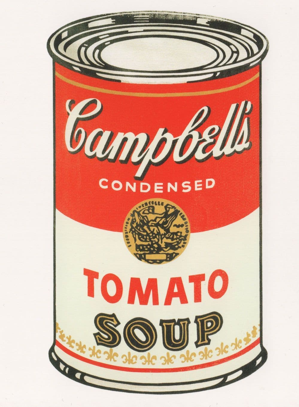 Andy Warhol Campbells Tomato Soup Can Painting Postcard