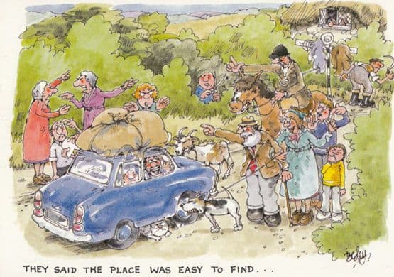 Camping Holiday 4x Comic Humour Postcard s