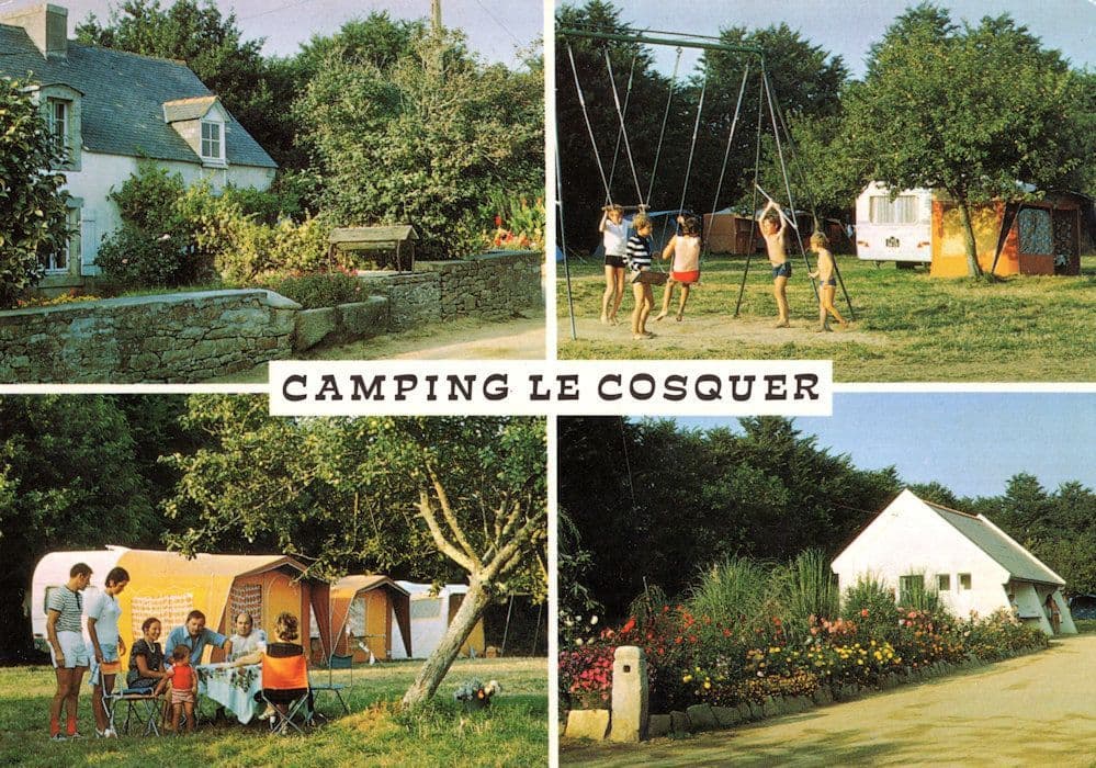 Camping Le Cosquer Mousterlin Bretagne France Postcard