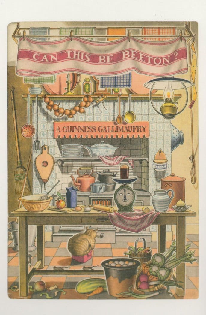 Can This Be Mrs Beeton A Guiness Gallimautry 1956 Book Postcard