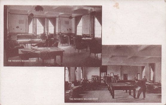 Canadian Hospital Patients Billiard Room Basingstoke Berks Postcard