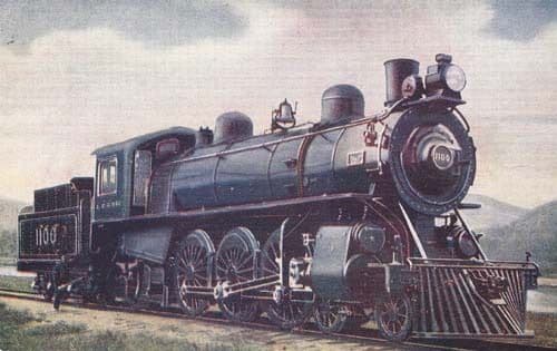Canadian Pacific Railway Express 1100 Train Postcard