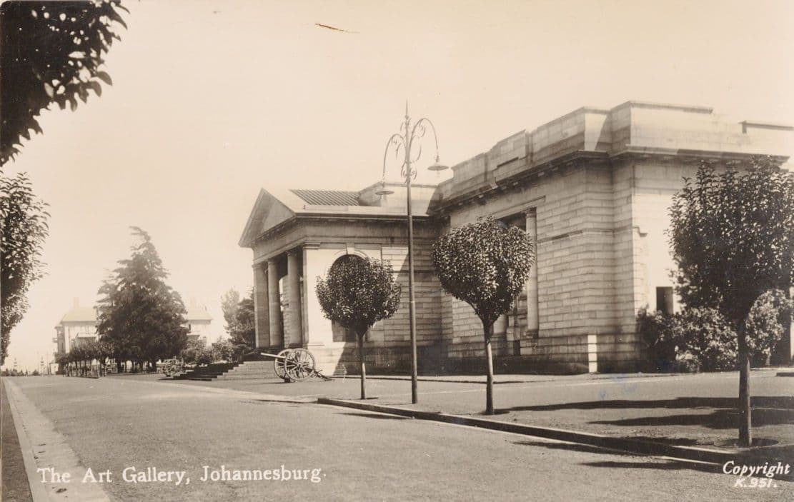 Canon At Johannesburg Art Museum South Africa RPC Old Postcard