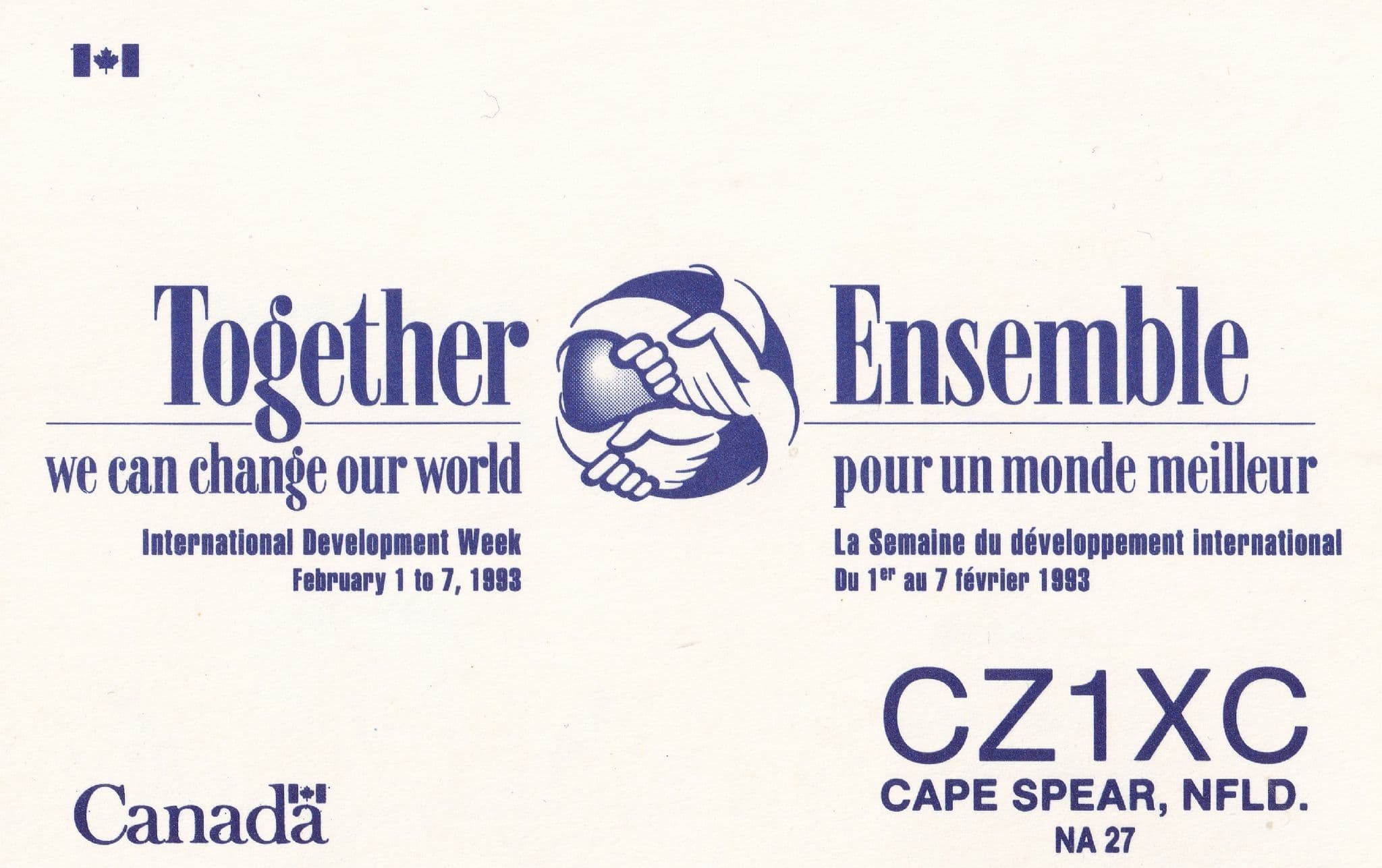 Cape Spear Canada QSL Radio Card