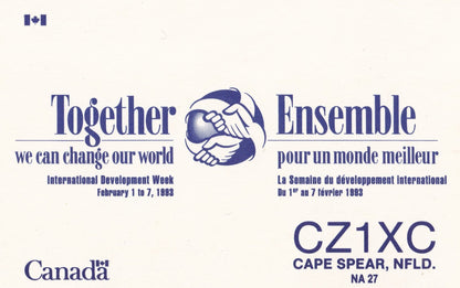 Cape Spear Canada QSL Radio Card