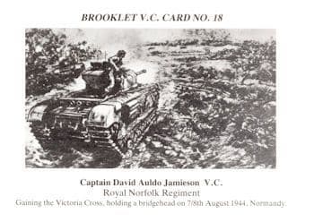 Captain David Jamieson Royal Norfolk Regiment WW2 Victoria Cross Postcard