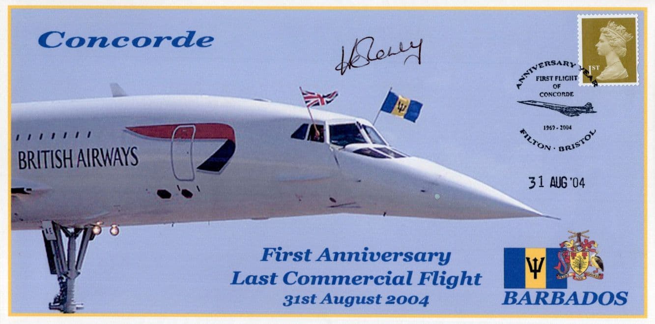 Captain David Leney Concorde Pilot LTD TO 23 Hand Signed FDC