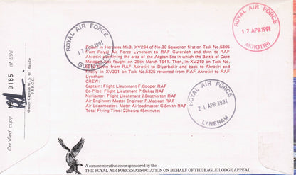 Captain MG Haworth DW Napper WW2 Battle Of Cape Matapan Hand Signed FDC