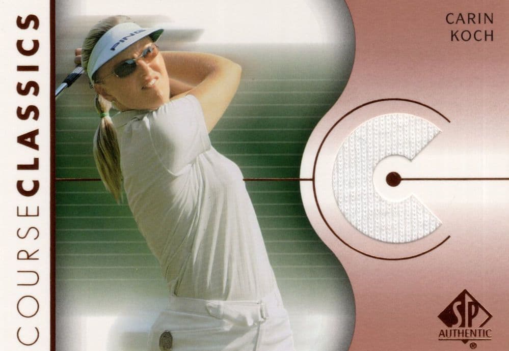 Carin Koch Course Classics 2003 Authentic Worn PGA Tour Golf Shirt Card