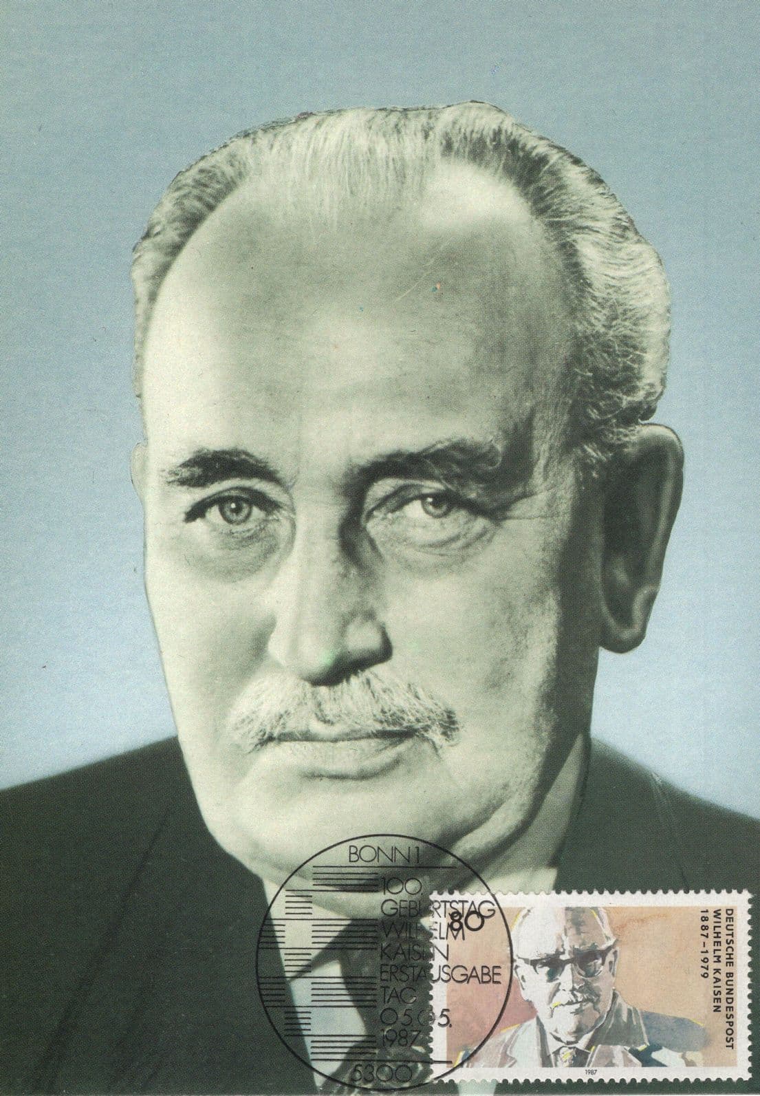 Carl Wilhelm Kaisen German Bremen Mayor SDP Party FDC Postcard