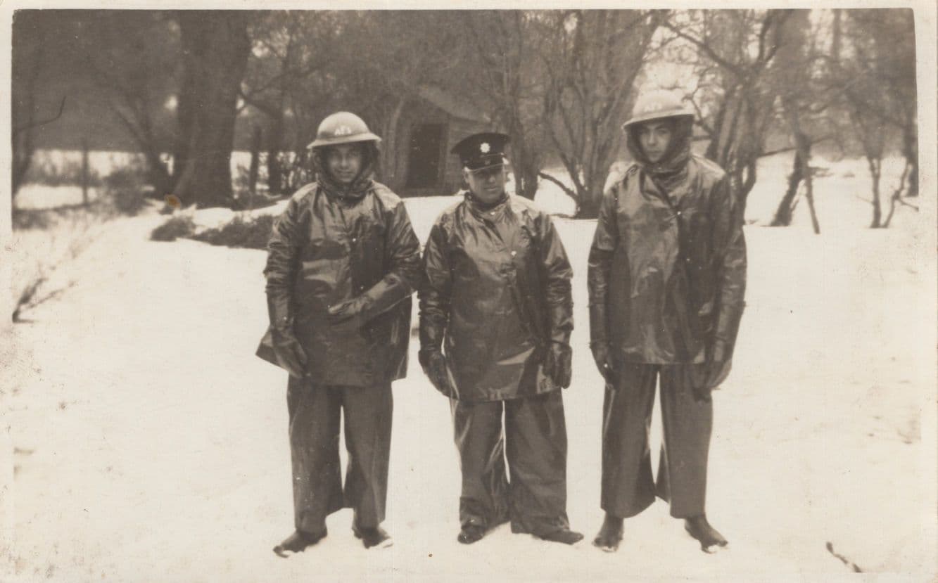 Carlton Nottingham Fire Service Fireman Old Real Photo Postcard