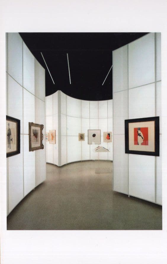 Carmody Groarke Architects Drawing Fashion Painting Exhibition Postcard