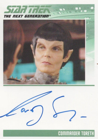 Carolyn Seymour Commander Toreth Star Trek Hand Signed Photo Card
