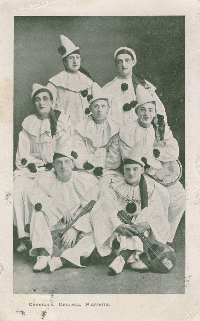 Carricks Original Pierrots Old Postcard