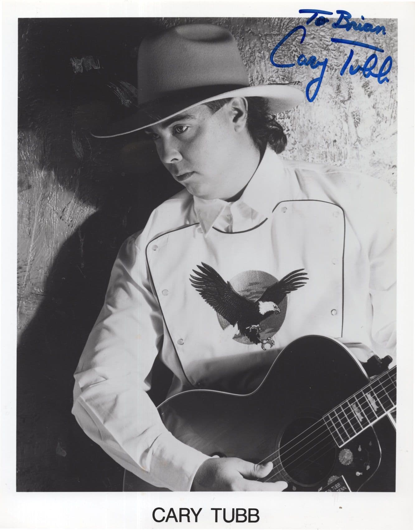 Cary Of Ernest Tubb Country & Western Singer Large Hand Signed Photo
