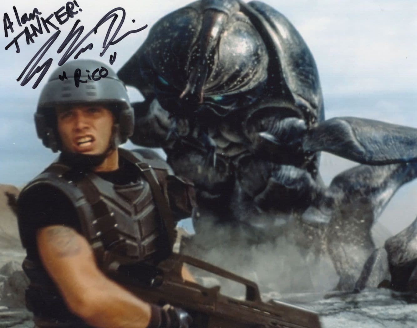Casper Van Dien Starship Troopers 10x8 Hand Signed & COA 2x Photo s