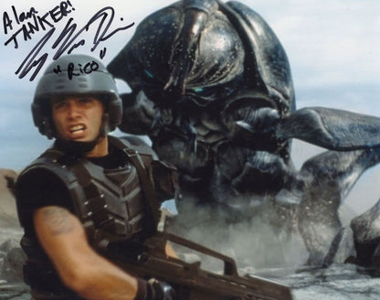 Casper Van Dien Starship Troopers 10x8 Hand Signed & COA 2x Photo s