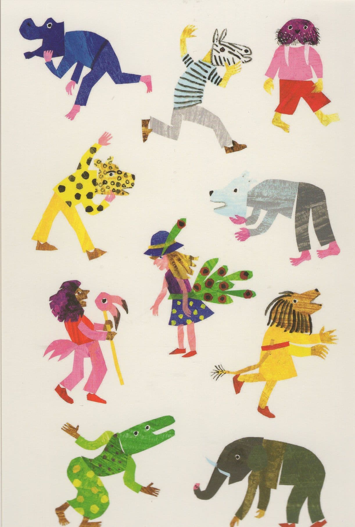 Cast of Polar Bear Polar Bear What Do You Hear Eric Carle Book Postcard