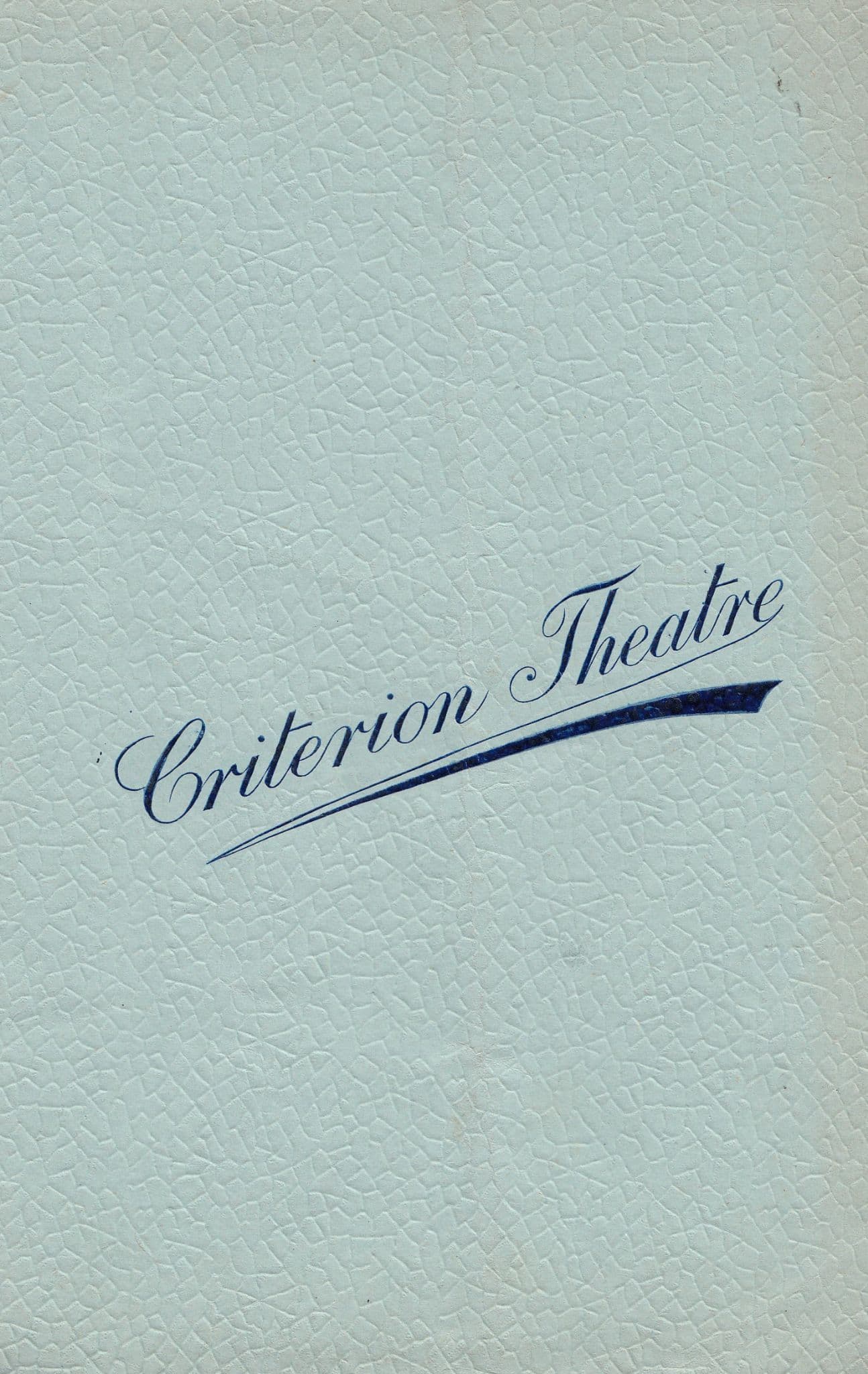 Caste Marie Tempest Criterion London Theatre Programme