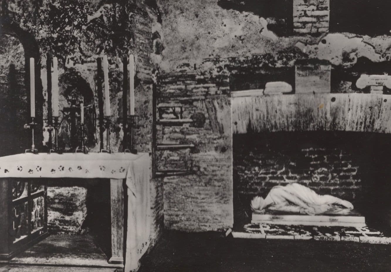 Catacomba Di Callisto Crypt Of St Cecile RPC Roman Postcard
