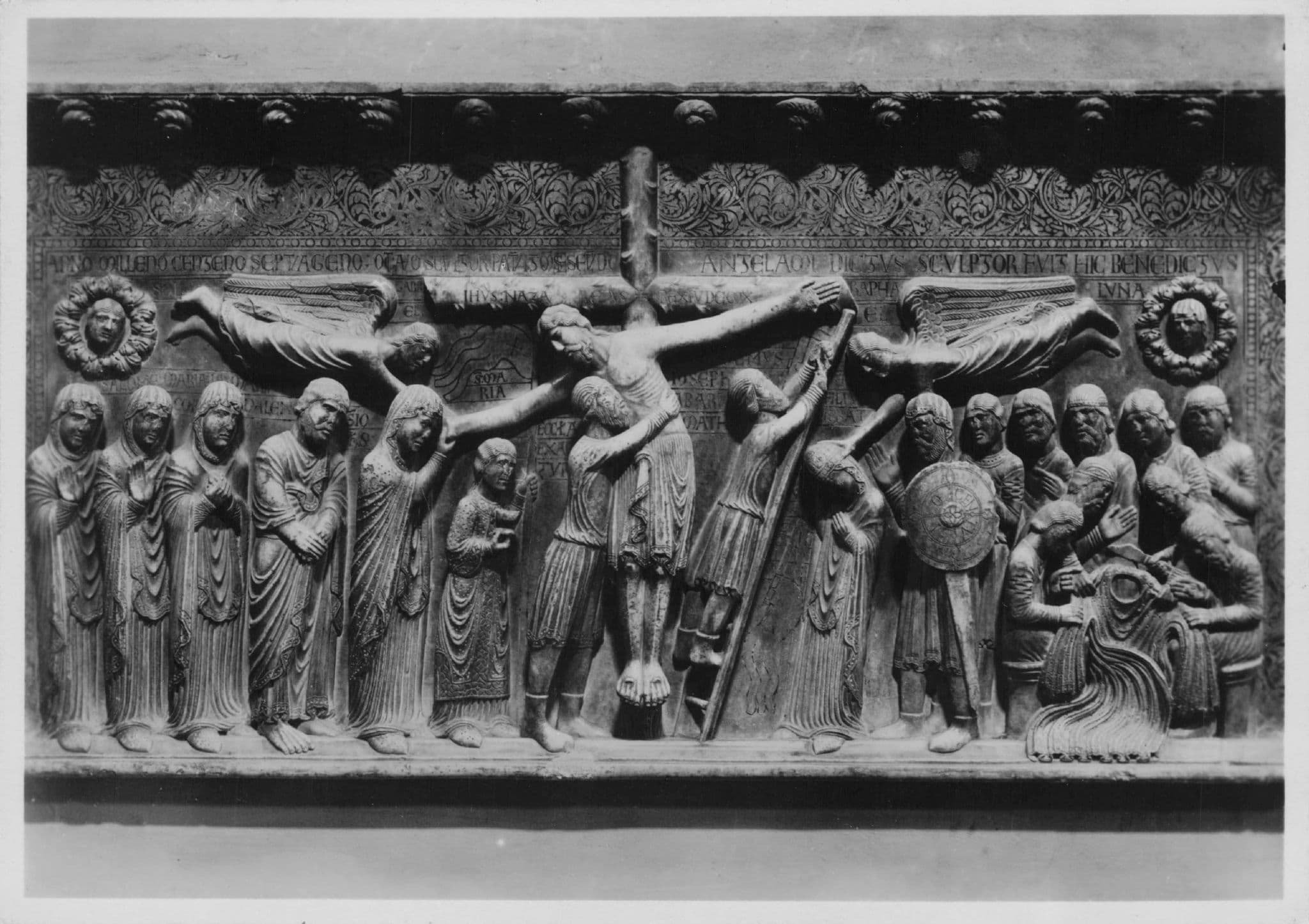 Cathedral Of Parma Descent From The Cross Italy Statue RPC Postcard