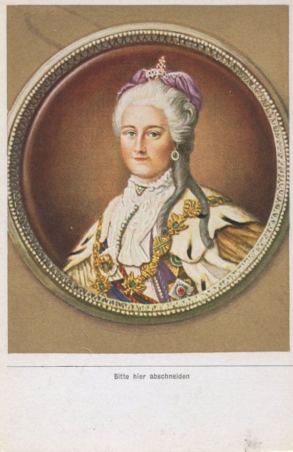 Catherine The Great Empress Of Russia Painting Cigarette Card