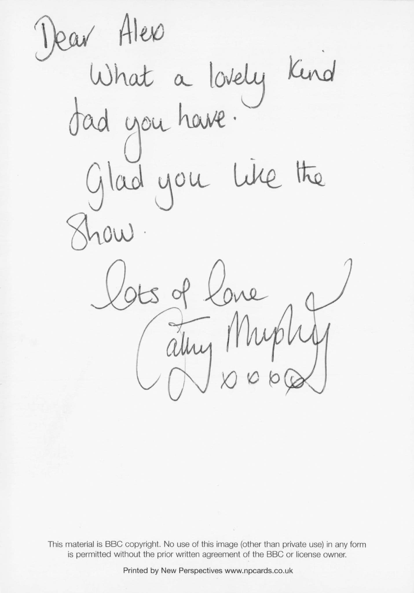 Cathy Murphy Eastenders Hand Signed Cast Photo & AMAZING REVERSE