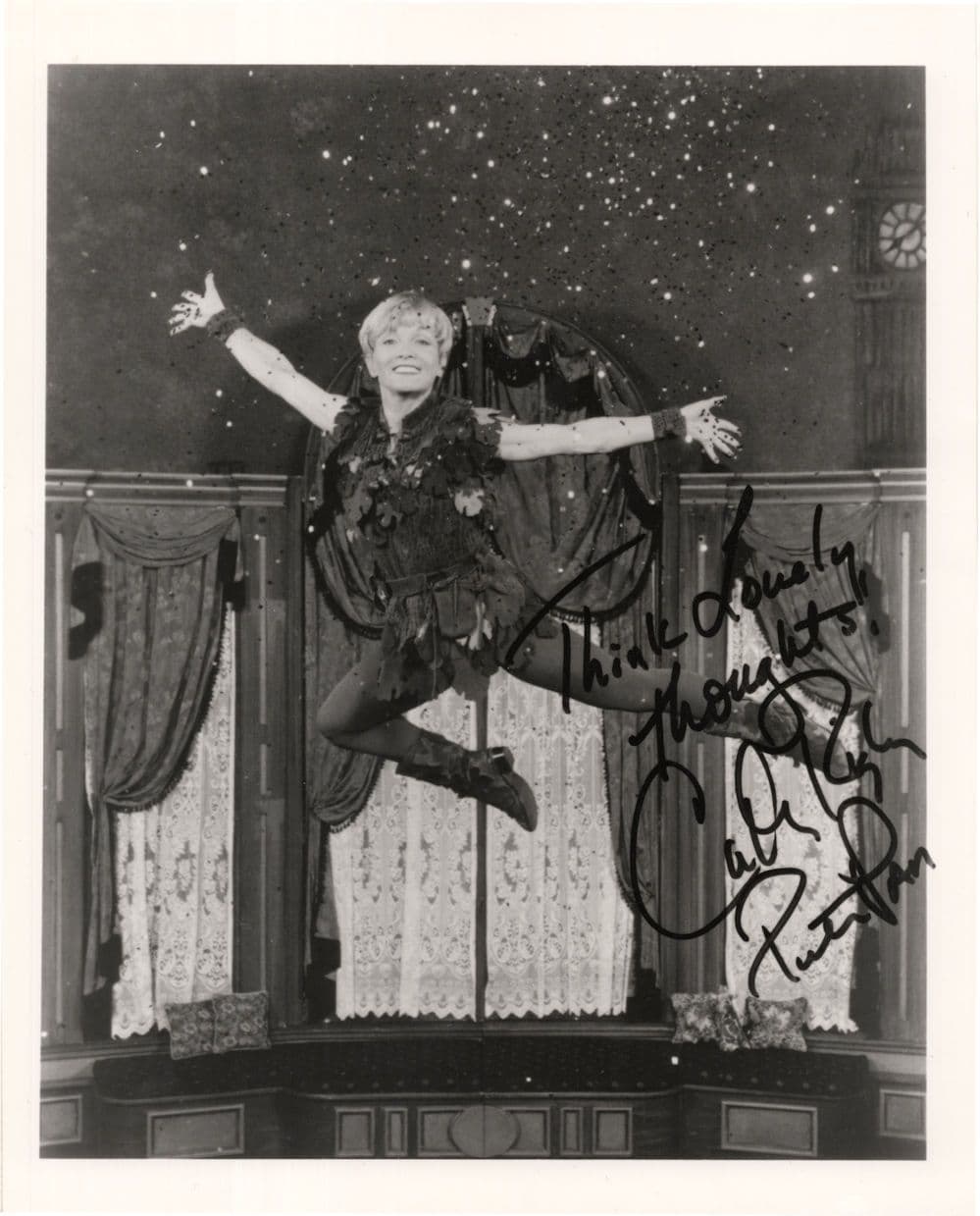 Cathy Rigby American Peter Pan Actress 10x8 Hand Signed Photo