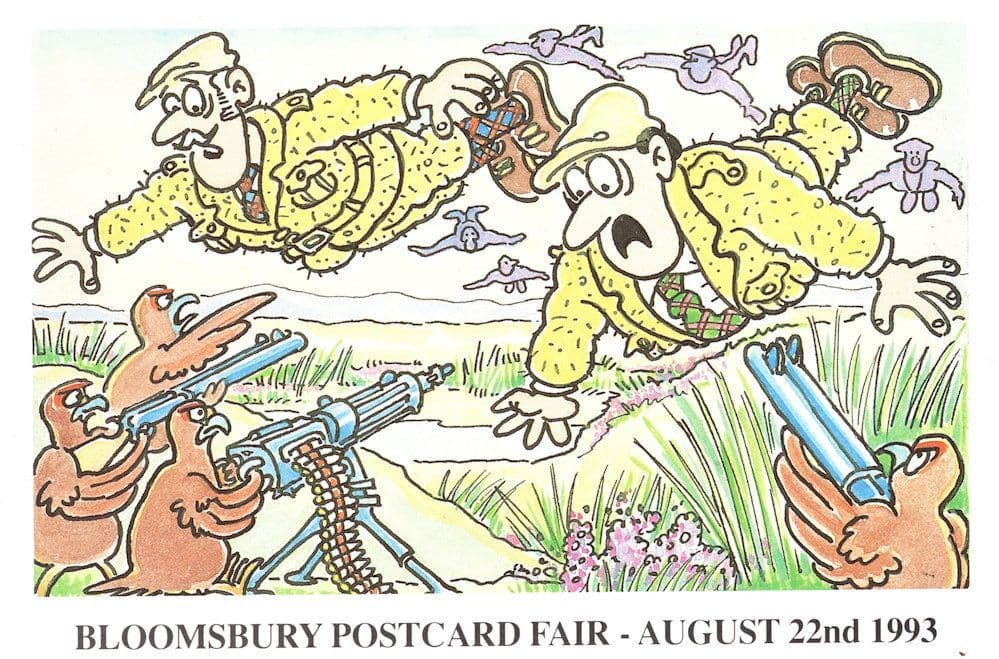Cats Out Fox Hunting Comic Cat Advertising Postcard