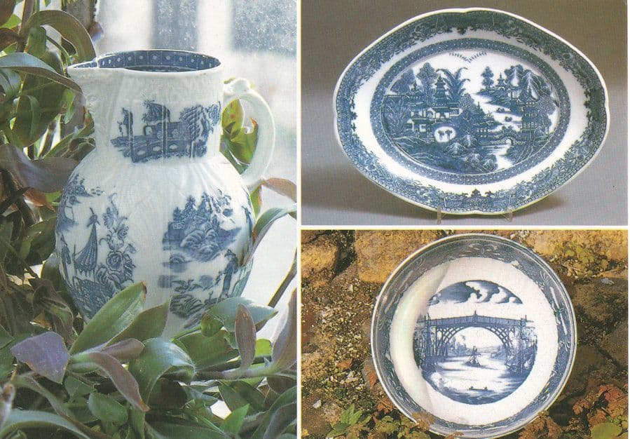 Caughley Porcelain China Ironbridge Gorge Museum Postcard