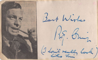 Cavan O'Connor Old Irish Singer Hand Signed Autograph Page