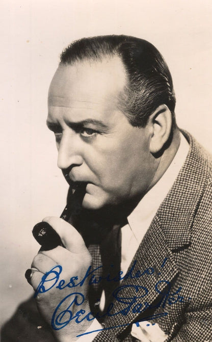 Cecil Parker of Alfred Hitchcock Films DOUBLE Hand Signed Photo